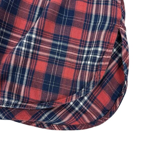 J. Jill Denim Tunic Length Flannel Shirt size medium - Picture 4 of 7